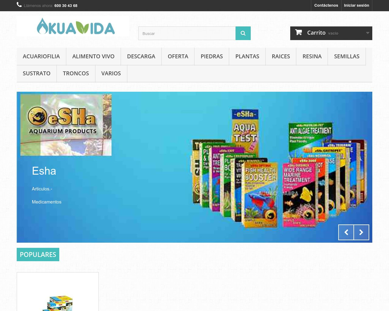 El sitio de la imagen akuavida.es en 1280x1024