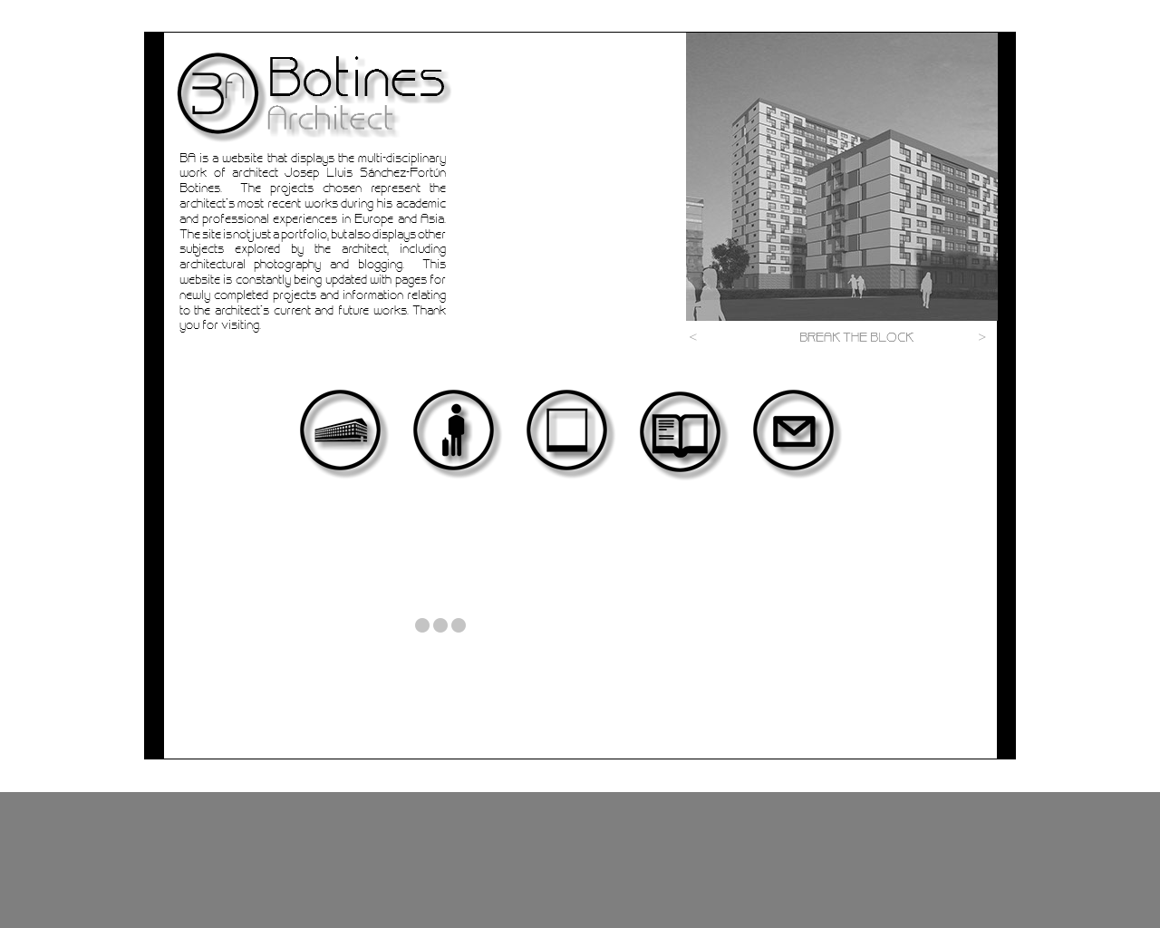 El sitio de la imagen b-architect.es en 1280x1024
