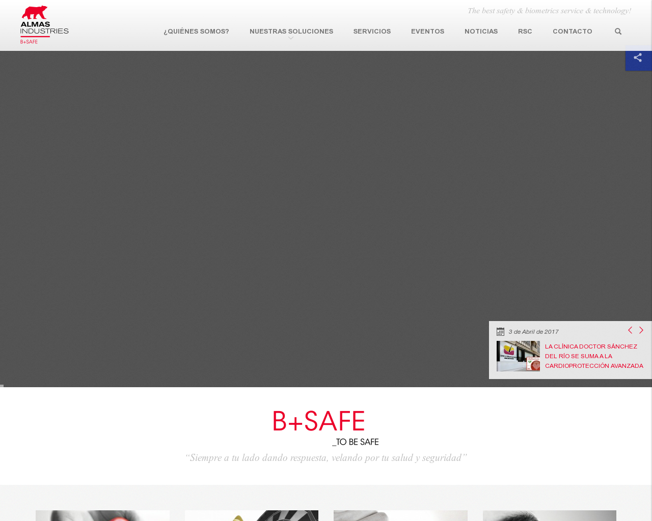 El sitio de la imagen b-safe.es en 1280x1024