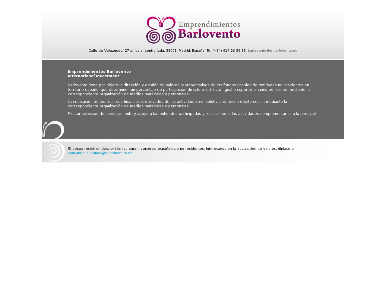 El sitio de la imagen e-barlovento.es en 1280x1024