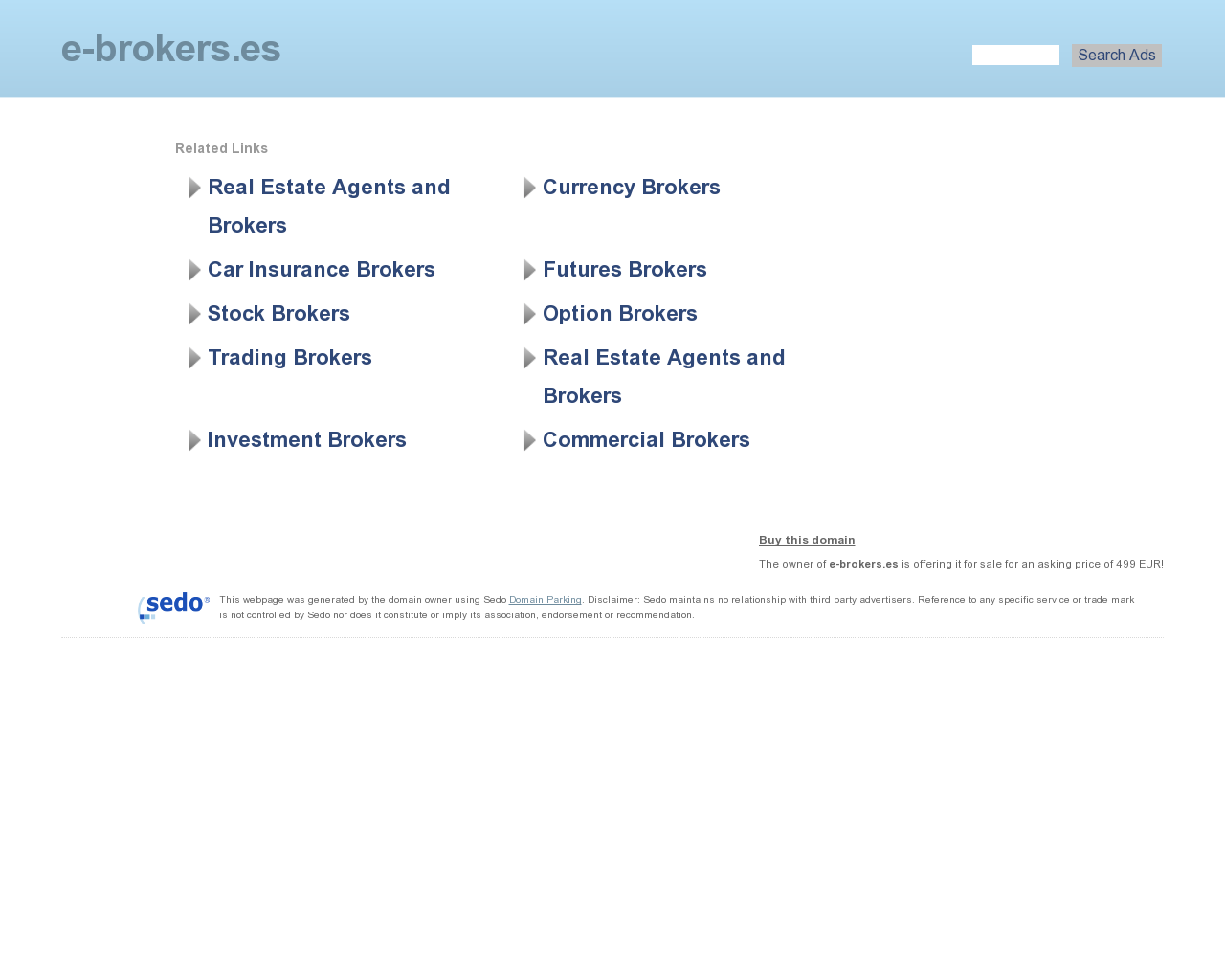El sitio de la imagen e-brokers.es en 1280x1024