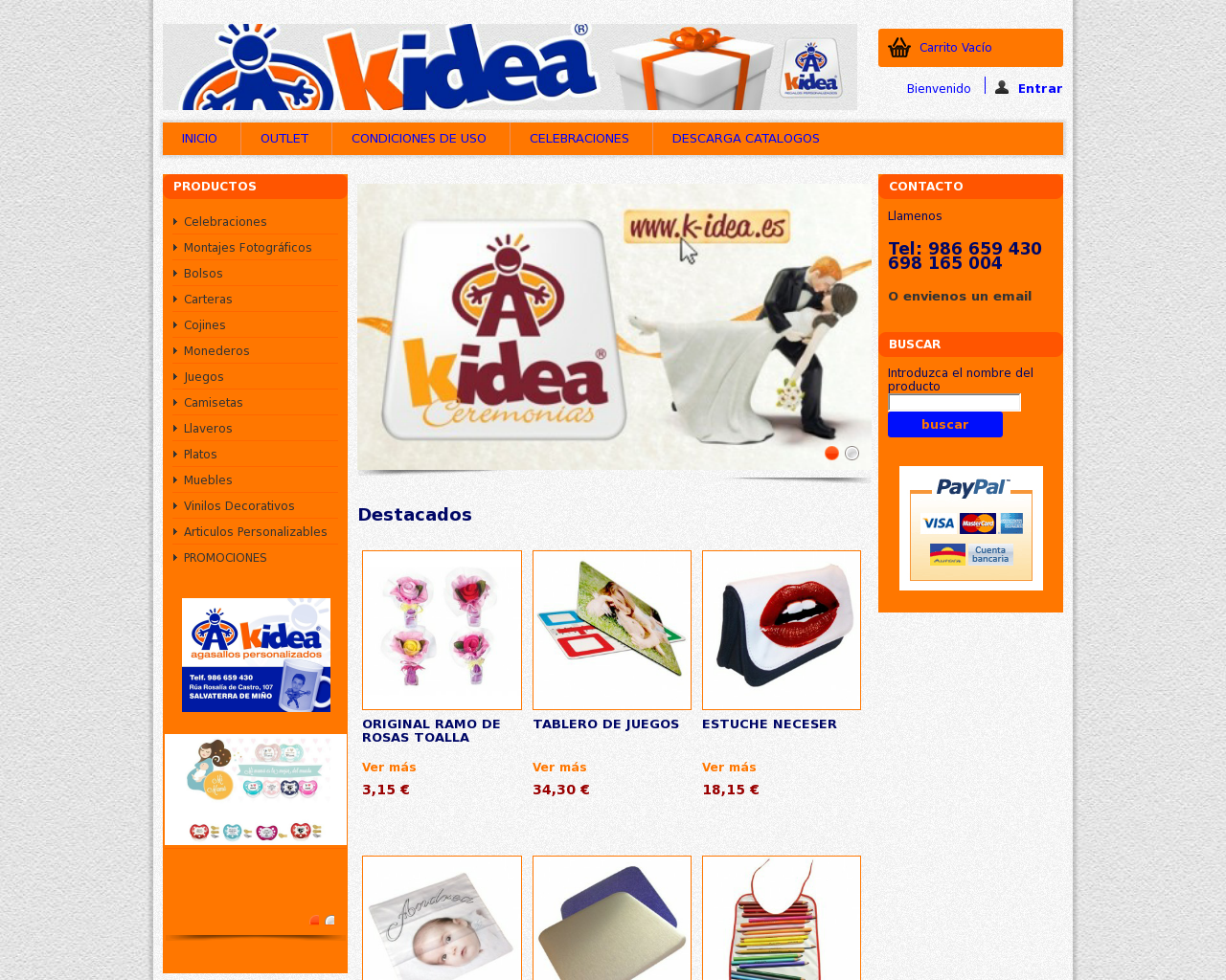 El sitio de la imagen k-idea.es en 1280x1024