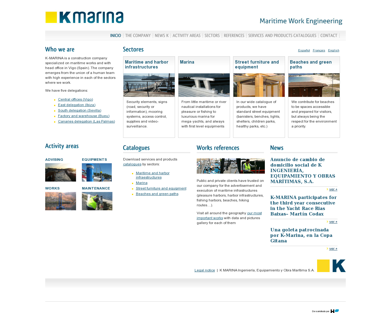 El sitio de la imagen k-marina.es en 1280x1024