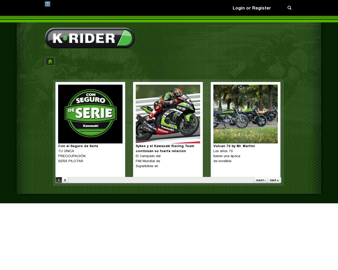 El sitio de la imagen k-rider.es en 1280x1024