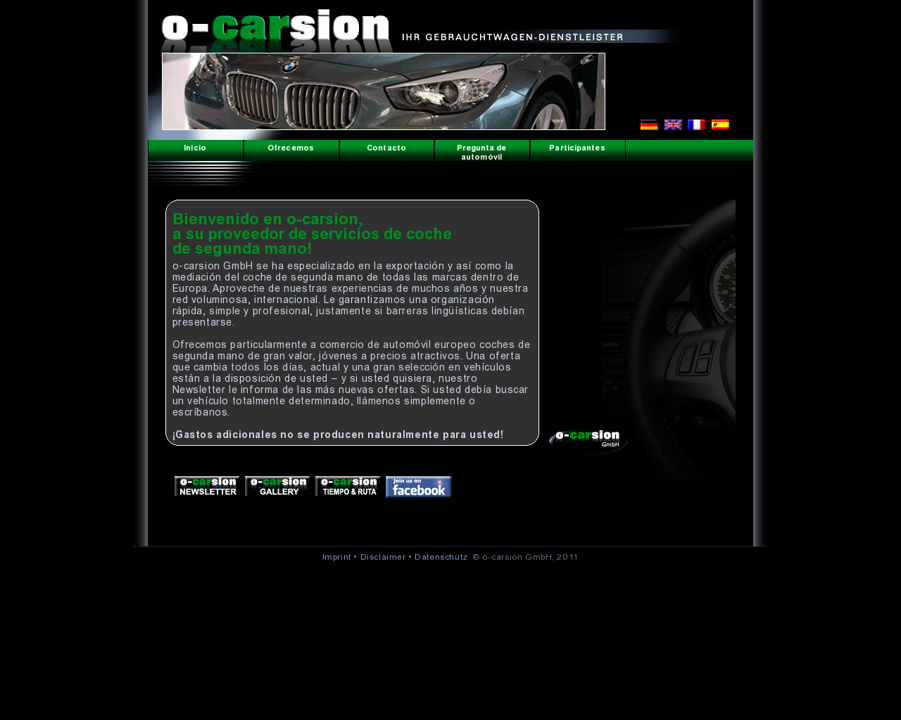 El sitio de la imagen o-carsion.es en 1280x1024