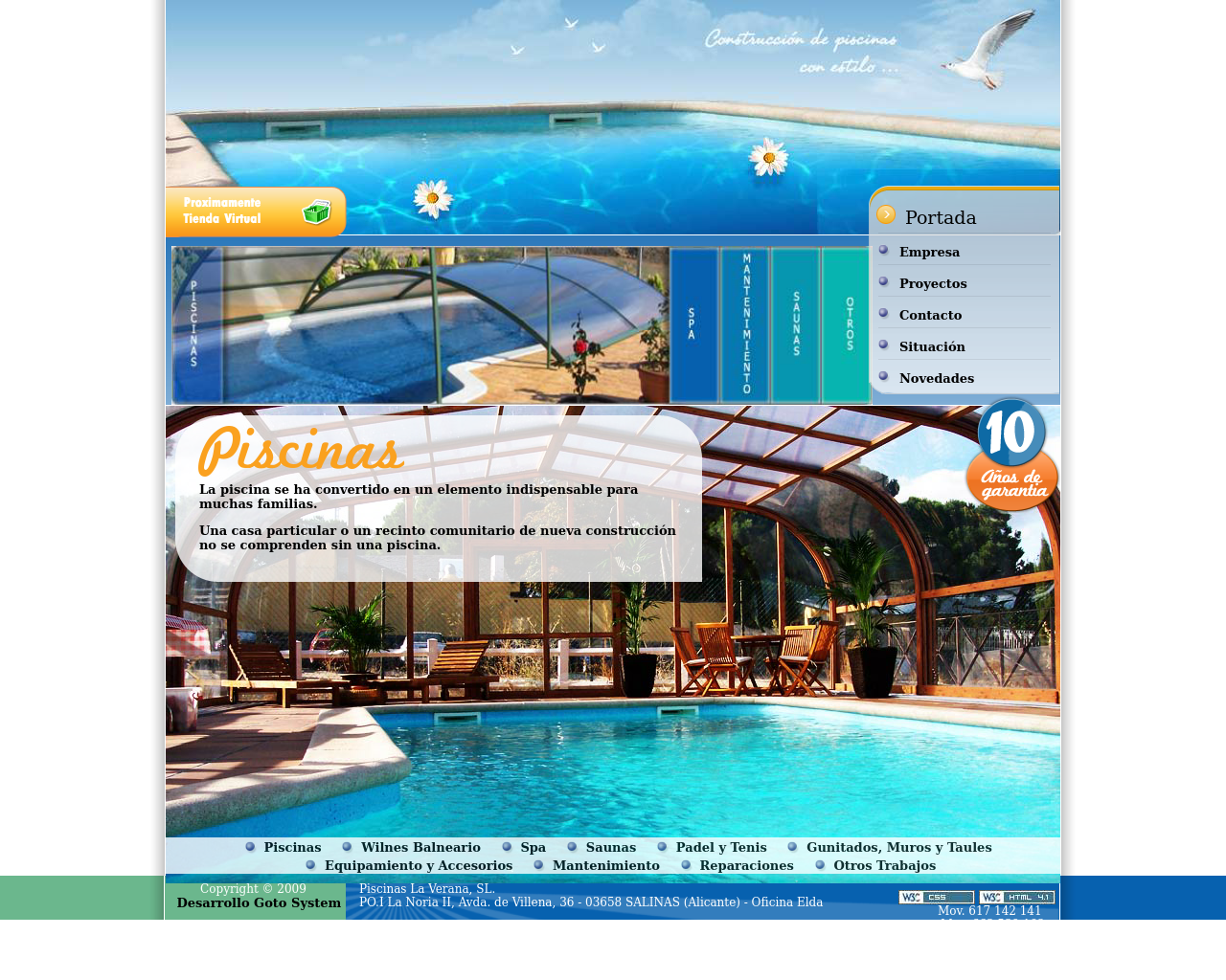El sitio de la imagen piscinaslaverana.es en 1280x1024