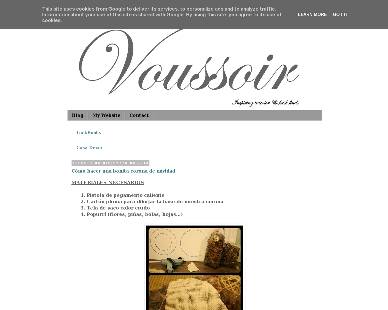 El sitio de la imagen v-voussoir.es en 1280x1024