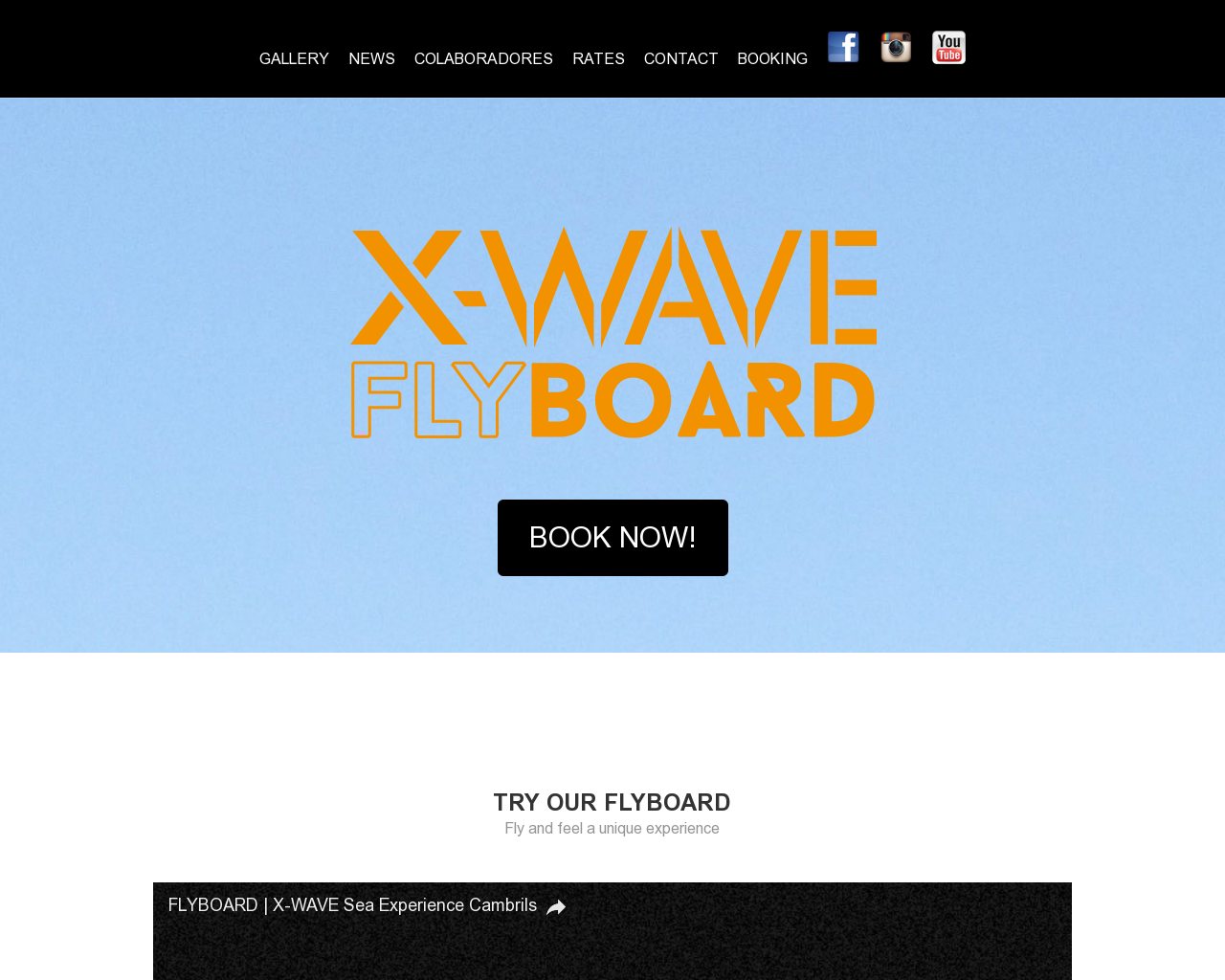 El sitio de la imagen x-wave.es en 1280x1024