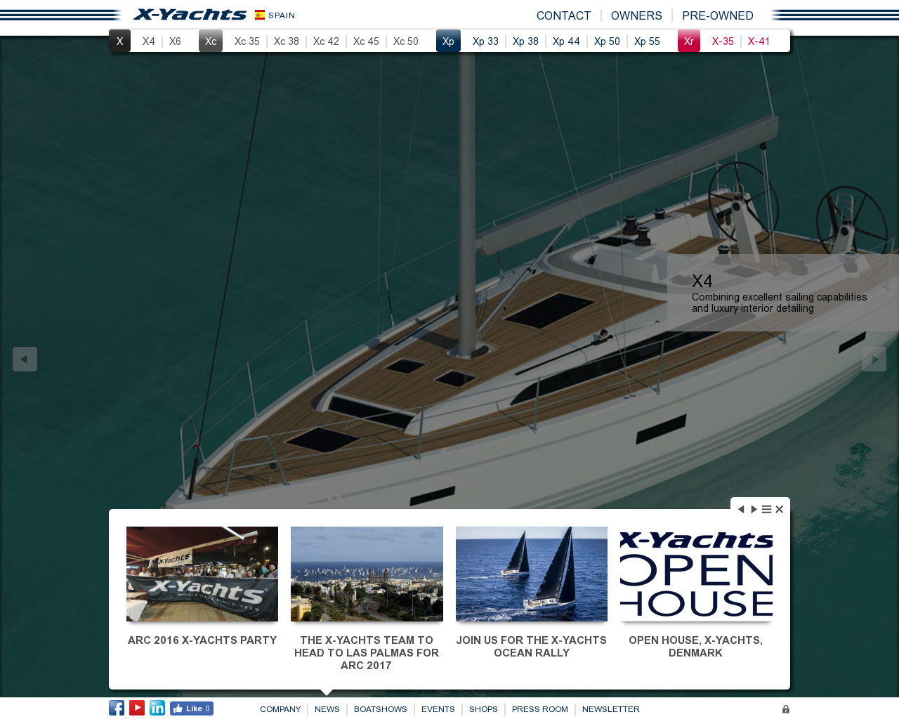El sitio de la imagen x-yachts.es en 1280x1024