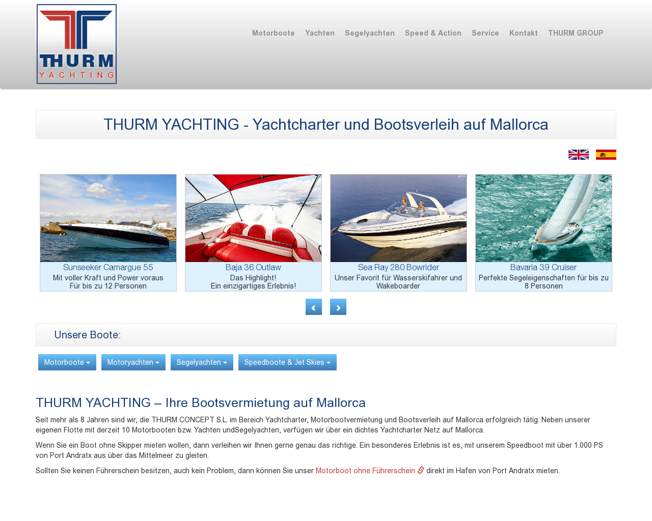 El sitio de la imagen yacht-charter-mallorca.es en 1280x1024