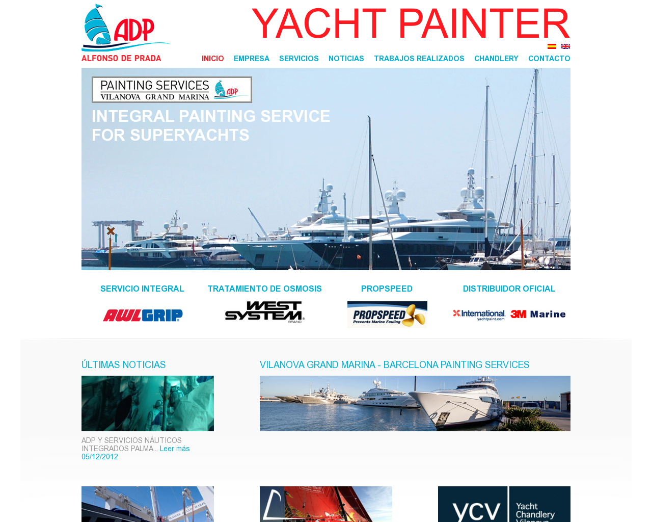 El sitio de la imagen yacht-painter.es en 1280x1024