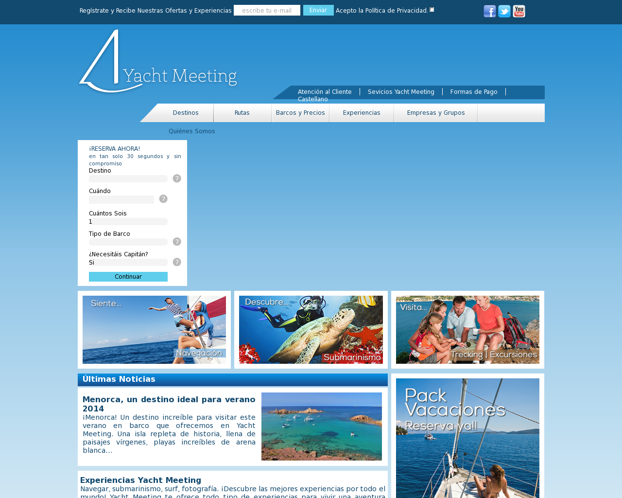 El sitio de la imagen yachtmeeting.es en 1280x1024