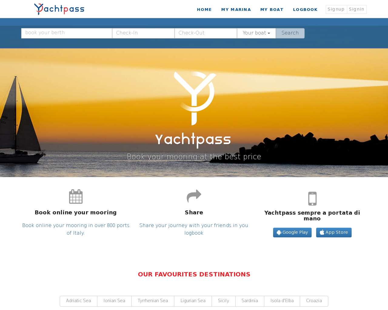 El sitio de la imagen yachtpass.es en 1280x1024
