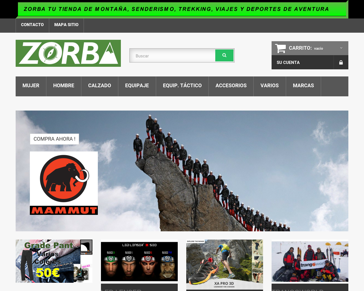 El sitio de la imagen zorba.es en 1280x1024